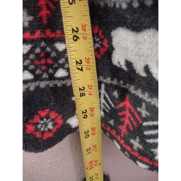 Cuddl Duds Kid's Moose Polar Bear Xmas Hooded Belted Robe Loungewear Size M 8/10 - Picture 9 of 9